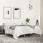 Comfortabel bedframe van bewerkt hout voor elke slaapkamer - Zwart / 150 x 200 cm - Bedden & bedframes