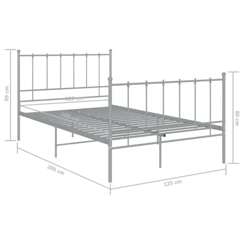 Comfortabel bedframe van gepoedercoat metaal voor heerlijke nachtrust - Bedden & bedframes
