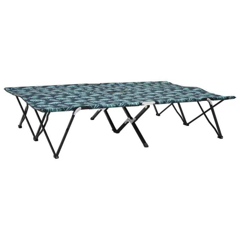 Comfortabel inklapbaar kampeerbed met 600d polyester stof - Bladpatroon / 1 - Ligstoelen