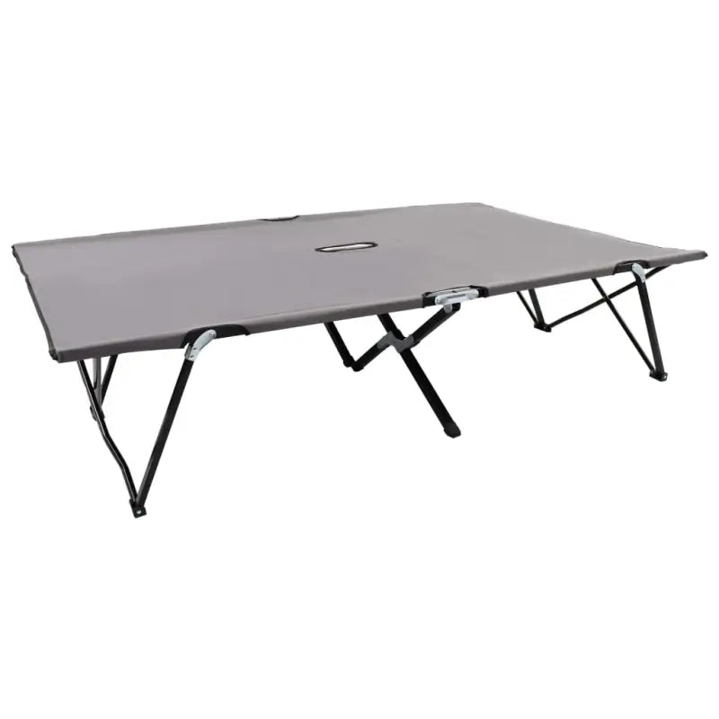Comfortabel inklapbaar kampeerbed met 600d polyester stof - Grijs / 1 - Ligstoelen