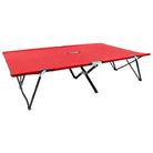 Comfortabel inklapbaar kampeerbed met 600d polyester stof - Rood / 1 - Ligstoelen