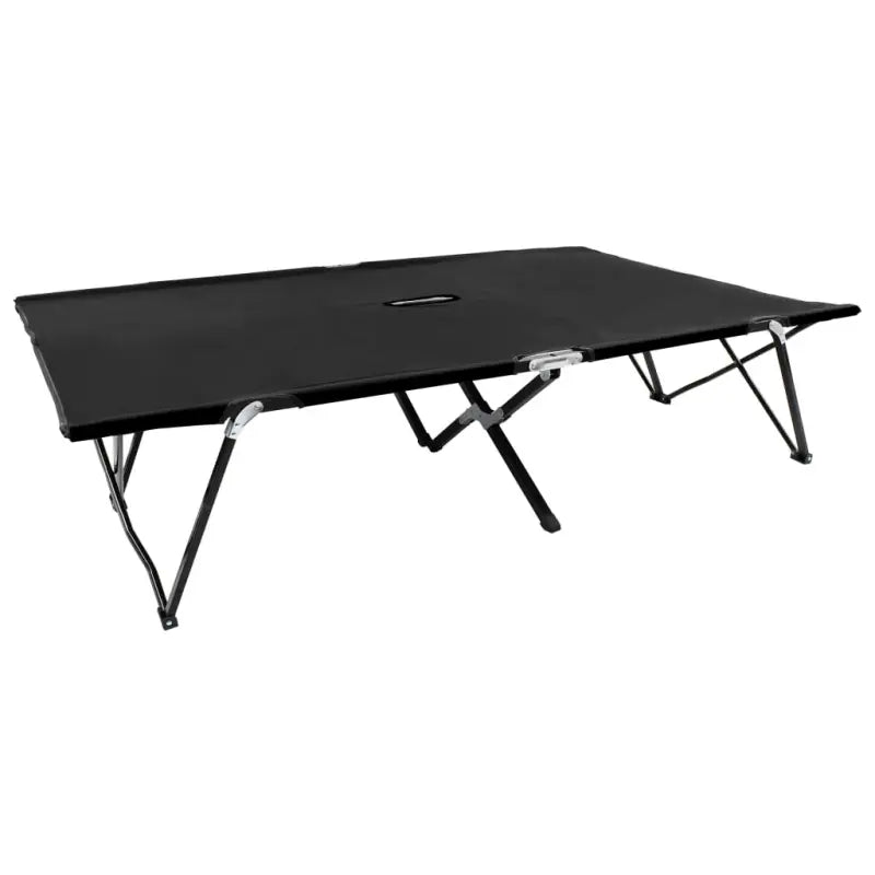 Comfortabel inklapbaar kampeerbed met 600d polyester stof - Zwart / 1 - Ligstoelen