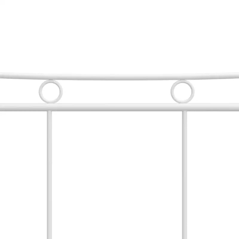 Comfortabel metalen bedframe voor een heerlijke nachtrust - Wit / 200 x 200 cm - Bedden & bedframes