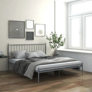 Comfortabel tweepersoonsbed met een stevig gepoedercoat metalen frame - Bedden & bedframes