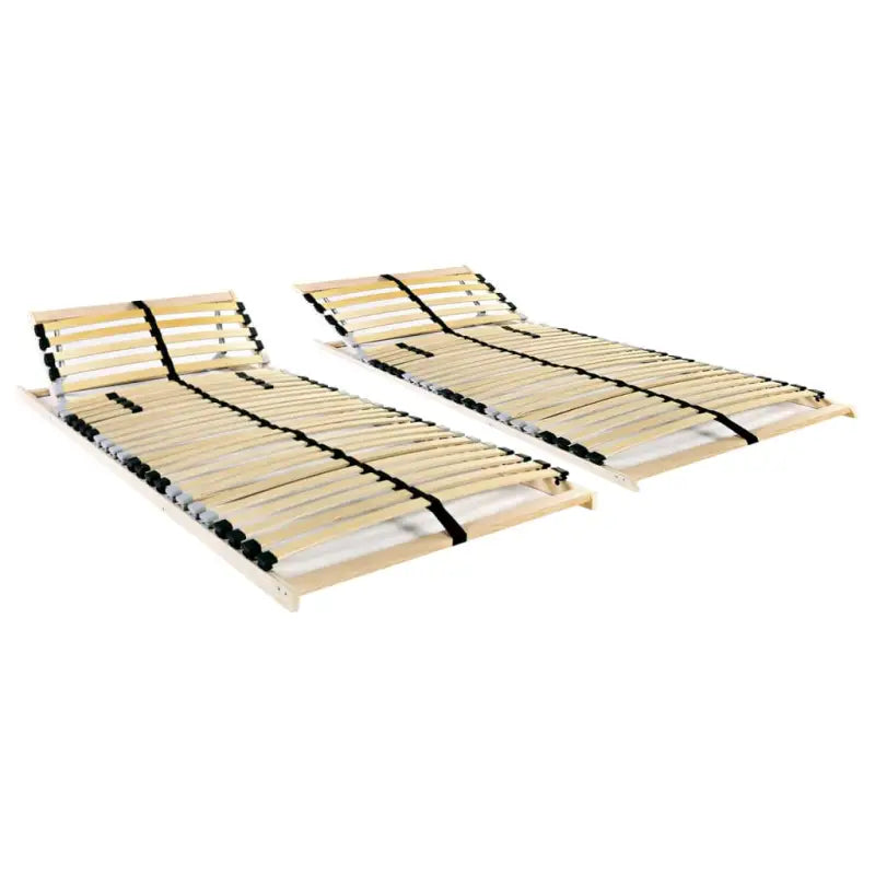 Comfortabele bedbodem met massief beukenhouten frame en sbs rubberen doppen - 90 x 200 cm / 28 latten - Bedden &