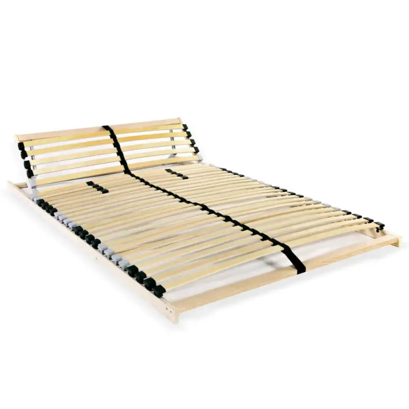 Comfortabele bedbodem met massief beukenhouten frame en sbs rubberen doppen - 100 x 200 cm / Nee / Verstelbaar