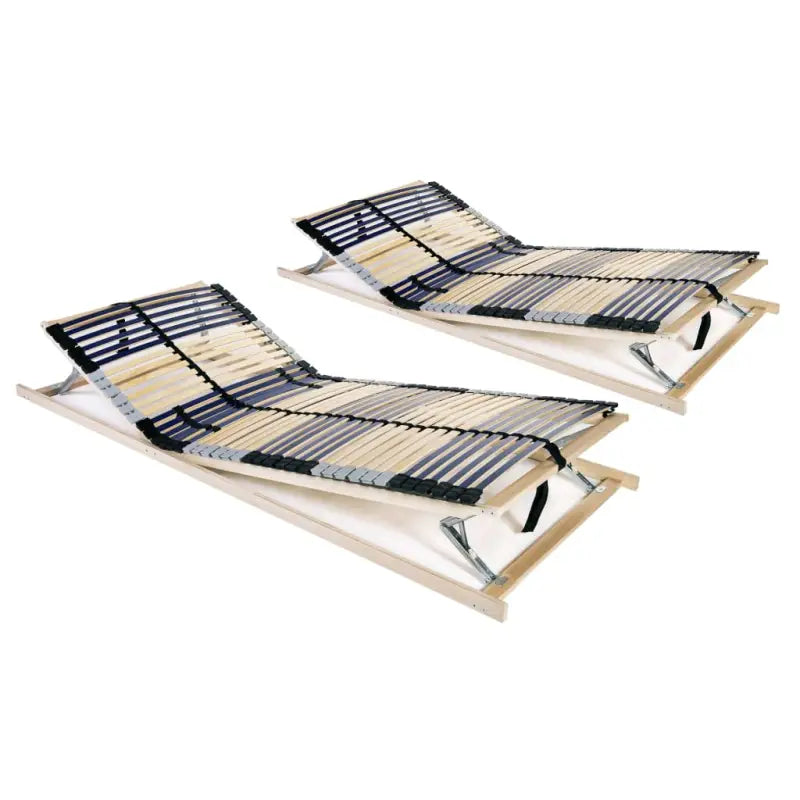 Comfortabele bedbodem met massief beukenhouten frame en sbs rubberen doppen - 70 x 200 cm / 42 latten - Bedden &