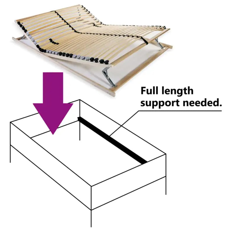 Comfortabele bedbodem met massief beukenhouten frame en sbs rubberen doppen - Bedden & bedframes