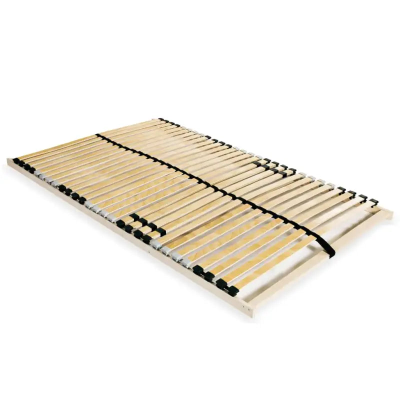 Comfortabele bedbodem met massief beukenhouten frame en sbs rubberen doppen - 100 x 200 cm / Nee / Vast - Bedden &