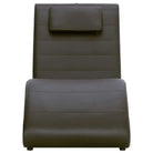 Comfortabele chaise longue met gegalvaniseerd stalen poten en tijdloos ontwerp - Bruin / 1 - Chaises longues