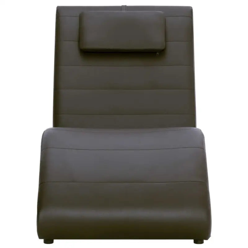 Comfortabele chaise longue met gegalvaniseerd stalen poten en tijdloos ontwerp - Bruin / 1 - Chaises longues