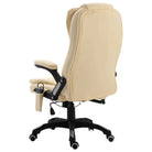 Comfortabele ergonomische bureaustoel met hoge rug en luxe ontwerp - Crème / 1 - Bureaustoelen