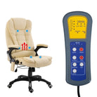 Comfortabele ergonomische bureaustoel met hoge rug en luxe ontwerp - Crème / 1 - Bureaustoelen