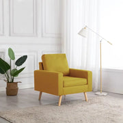Comfortabele fauteuil met zachte stof en dik gevoerde vulling - Fauteuils & Relaxfauteuils