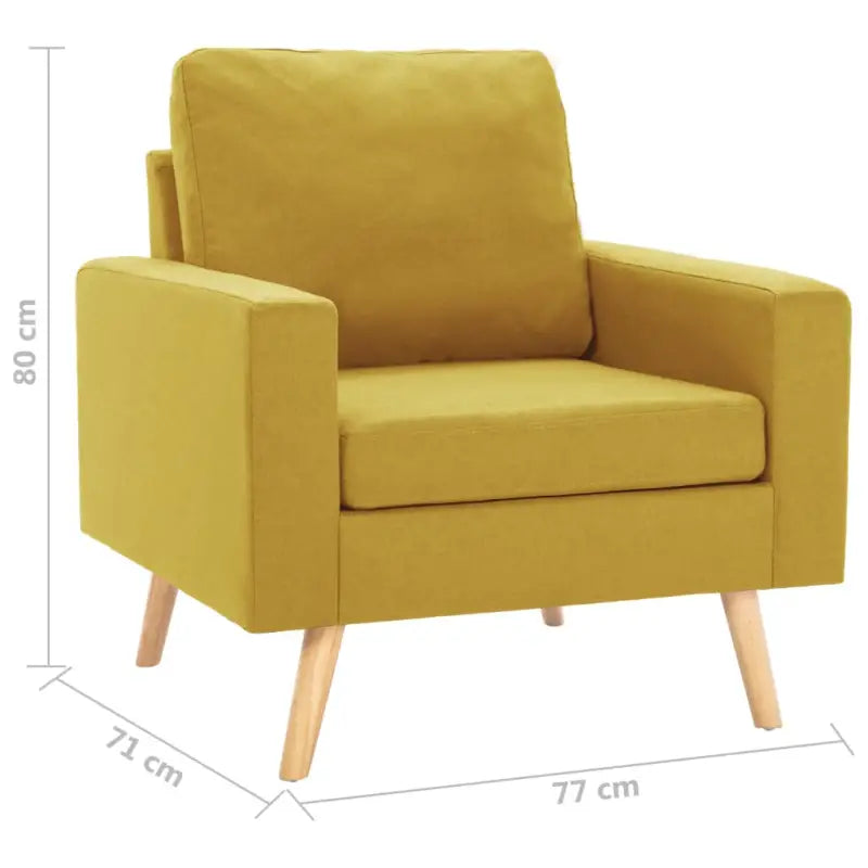 Comfortabele fauteuil met zachte stof en dik gevoerde vulling - Fauteuils & Relaxfauteuils