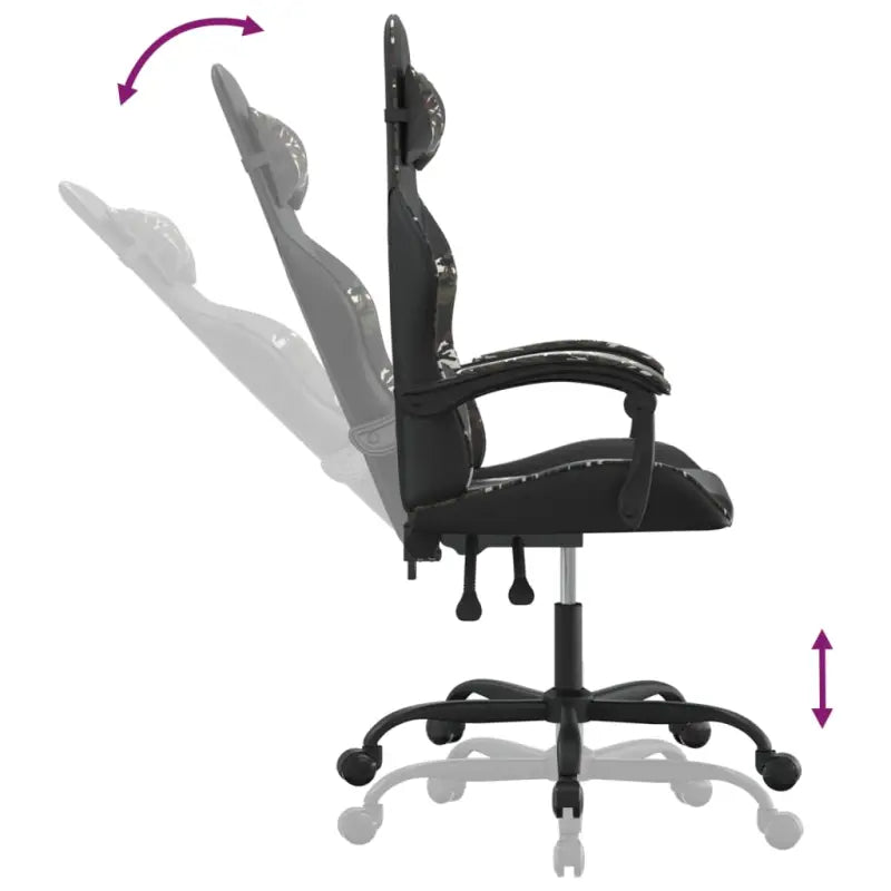 Comfortabele gamestoel met duurzaam kunstleer en vlekbestendige afwerking - Gamingstoelen