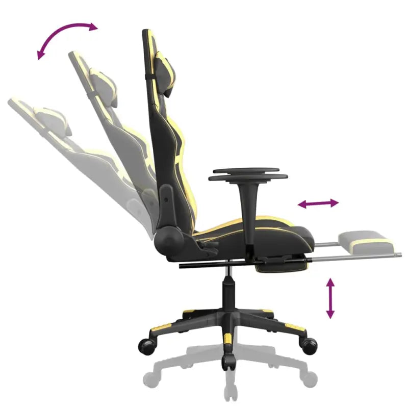 Comfortabele Gamingstoel met duurzaam kunstleer en vlekbestendige afwerking - Gamingstoelen