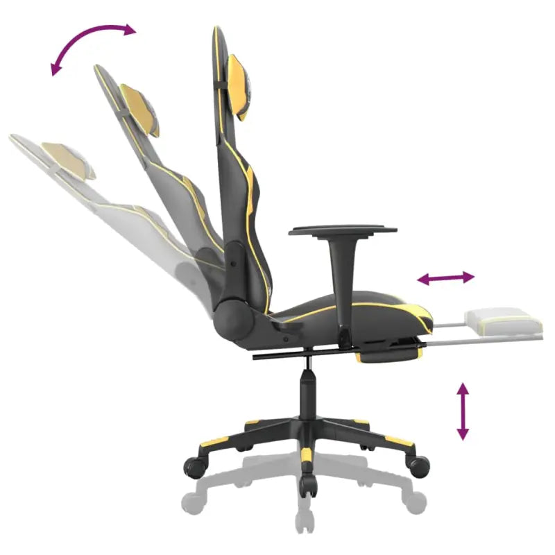 Comfortabele Gamingstoel met duurzaam kunstleer en vlekbestendige bekleding - Gamingstoelen