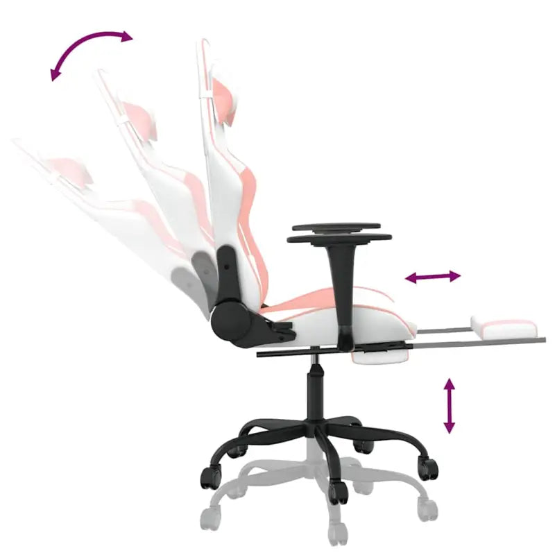 Comfortabele gamingstoel met duurzaam vlekbestendig kunstleer - Gamingstoelen