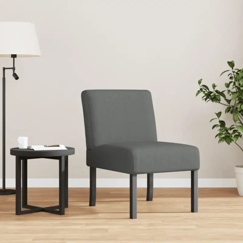 Comfortabele gestoffeerde fauteuil met ademende en duurzame stof - Donkergrijs / 1 - Fauteuils