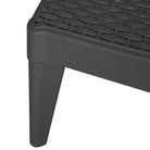 Comfortabele ligbed met verstelbare rugleuning en rattan uitstraling - Ligstoelen