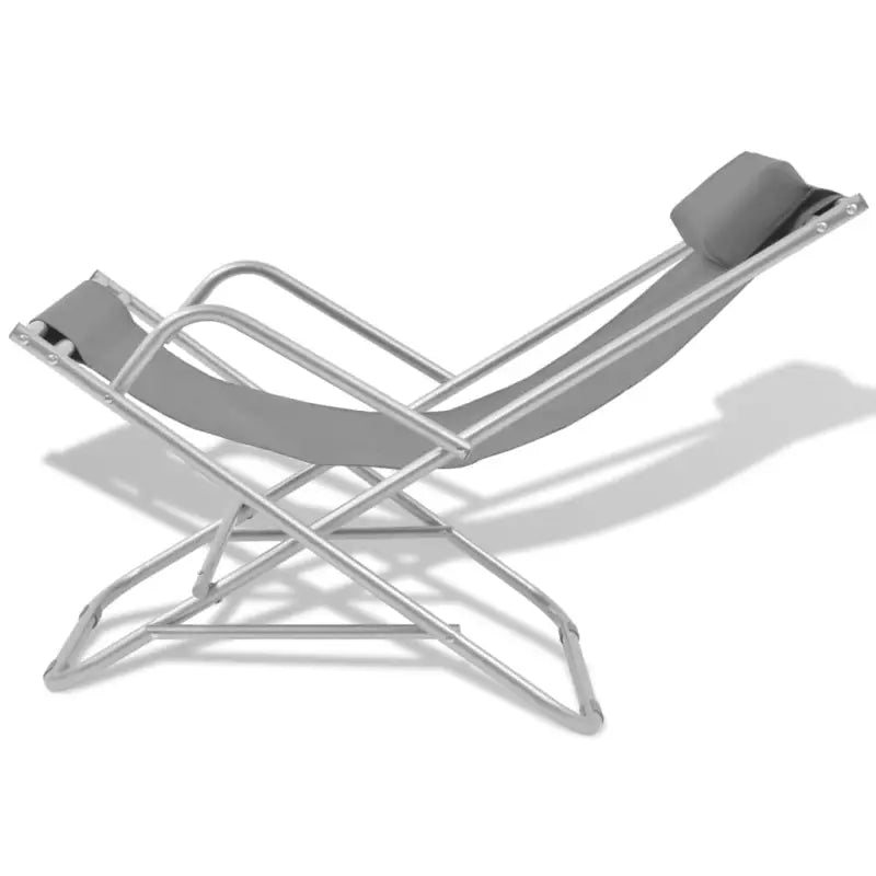 Comfortabele ligstoelen met gepoedercoat stalen frame voor de tuin - Ligstoelen