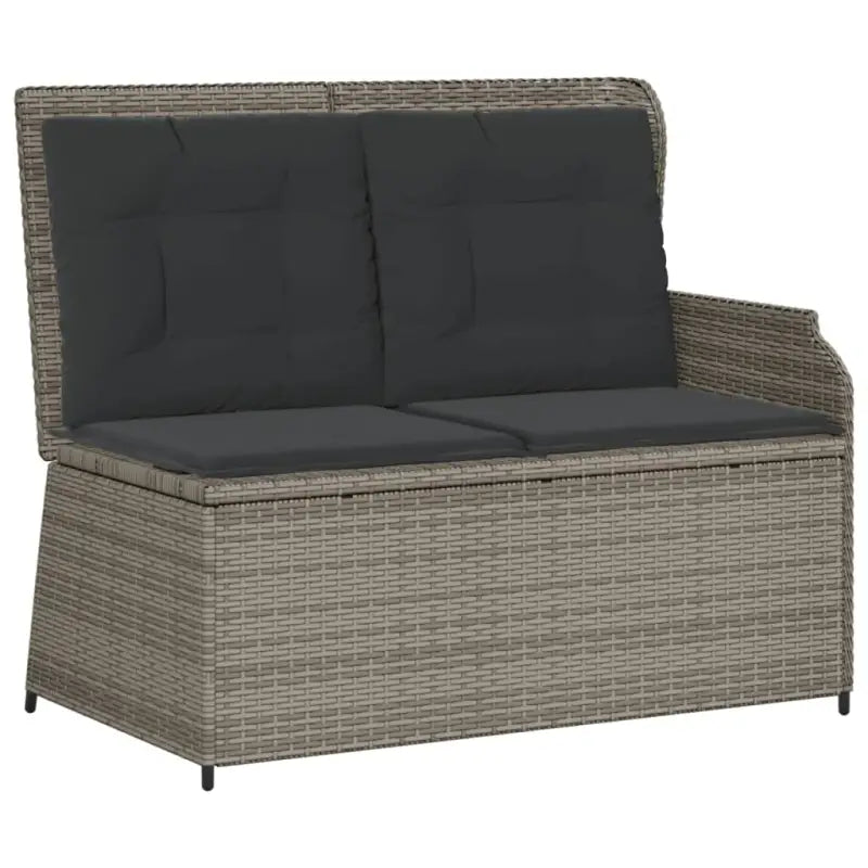 Comfortabele loungeset met verstelbare tuinbank van gepoedercoat staal - Tuinsets