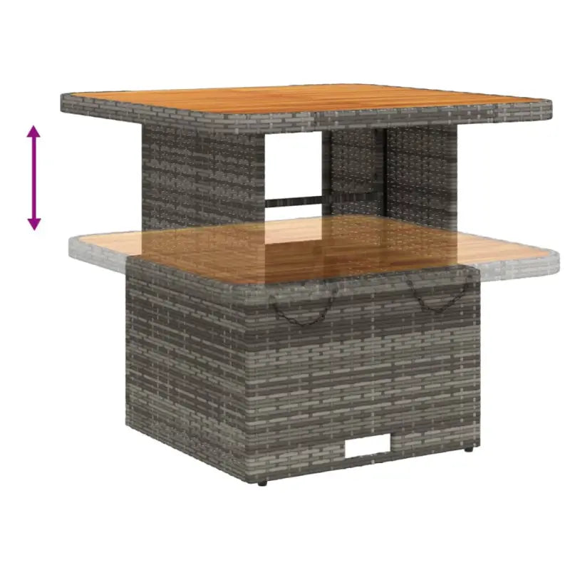 Comfortabele loungeset met verstelbare tuinbank van gepoedercoat staal - Tuinsets