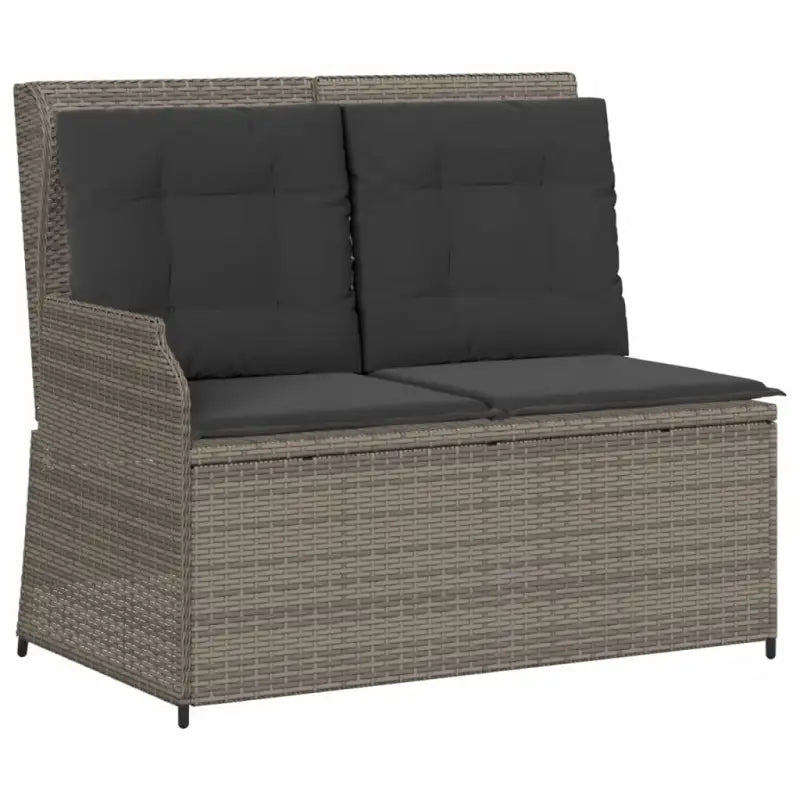 Comfortabele loungeset met verstelbare tuinbank van gepoedercoat staal - Tuinsets