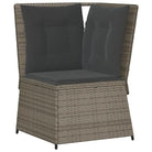 Comfortabele loungeset met verstelbare tuinbank van gepoedercoat staal - Tuinsets