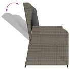 Comfortabele loungeset met verstelbare tuinbank van gepoedercoat staal - Tuinsets