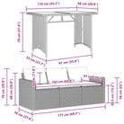 Comfortabele poly rattan tuinset voor gemakkelijk schoon en buiten genieten - Tuinsets