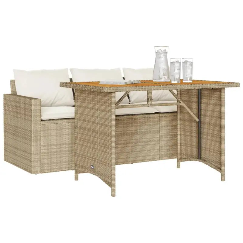 Comfortabele poly rattan tuinset voor gemakkelijk schoon en buiten genieten - Tuinsets