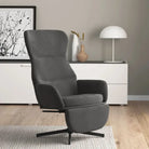 Comfortabele relaxstoel met voetensteun voor ontspanning - Donkergrijs / 1 / Met voetensteun - Fauteuils &