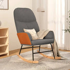 Comfortabele schommelstoel voor ontspanning met duurzame stof - Lichtgrijs / 1 / Zonder voetensteun - Schommelstoelen
