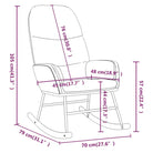 Comfortabele schommelstoel voor ontspanning met duurzame stof - Schommelstoelen