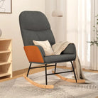 Comfortabele schommelstoel voor ontspanning met duurzame stof - Donkergrijs / 1 / Zonder voetensteun - Schommelstoelen