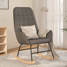 Comfortabele schommelstoel voor ontspanning met zachte bekleding - Lichtgrijs / 1 / Zonder voetensteun - Schommelstoelen