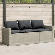 Comfortabele tuinbank van poly rattan met wasbare hoes - Loungebanken
