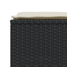 Comfortabele tuinpoefs met poly rattan en wasbare hoes - Tuinpoefs