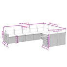 Comfortabele tuinset in grijs materiaal met gepoedercoat staal - Tuinsets