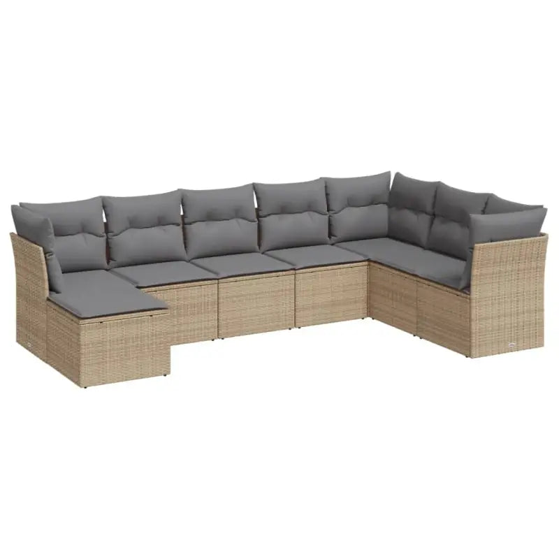 Comfortabele tuinset met beige materiaal en gepoedercoat staal afmetingen - Tuinsets