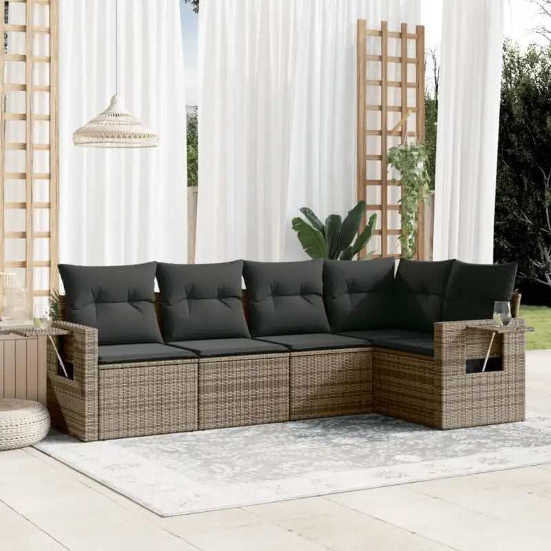 Comfortabele tuinset met gepoedercoat staal waterdichte tas en afmetingen - Grijs / Zonder tafel - Tuinsets