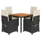 Comfortabele tuinset met poly rattan en gemakkelijk schoon te maken - Tuinsets