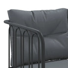 Comfortabele tuinset met wasbare hoes in antraciet materiaal - Tuinsets