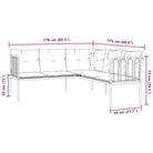 Comfortabele tuinset met wasbare hoes in antraciet materiaal - Tuinsets