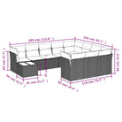 Comfortabele tuinset met waterdichte tas en grijs materiaal van gepoedercoat staal - Tuinsets