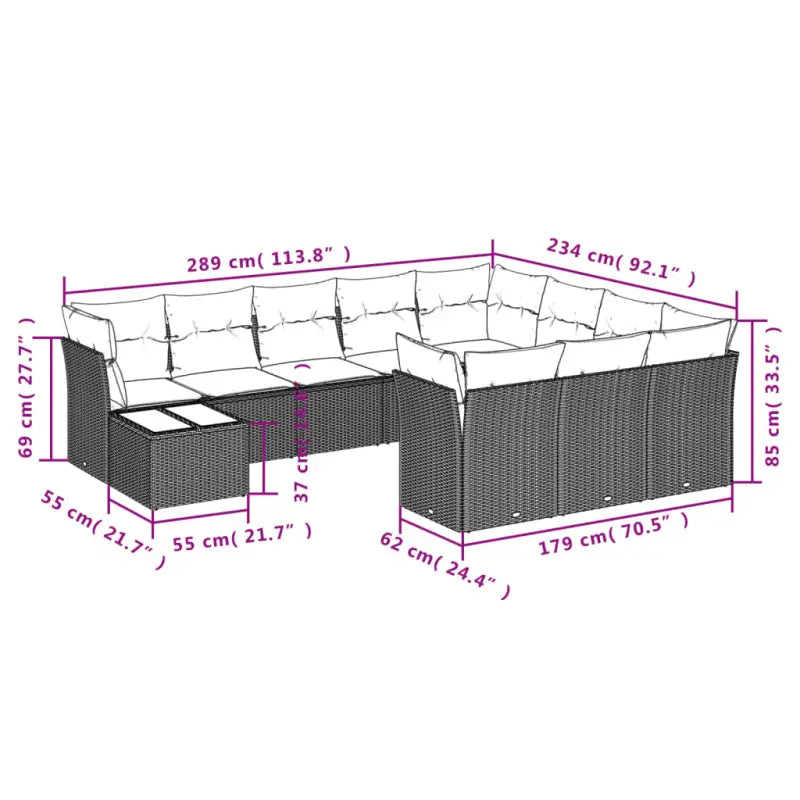 Comfortabele tuinset met waterdichte tas en grijs materiaal van gepoedercoat staal - Tuinsets