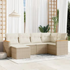 Comfortabele tuinset van gepoedercoat staal met beige materiaal - Beige / Zonder tafel - Tuinsets