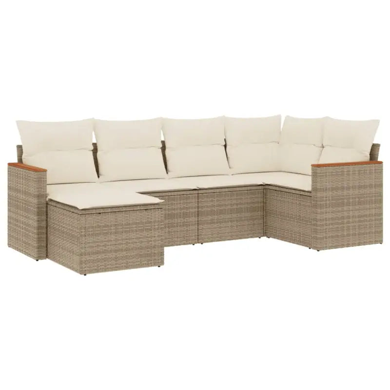 Comfortabele tuinset van gepoedercoat staal met beige materiaal - Tuinsets